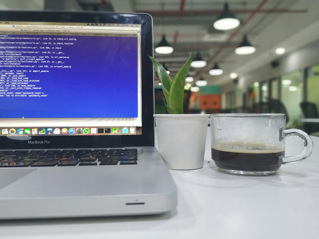 coding project on desk