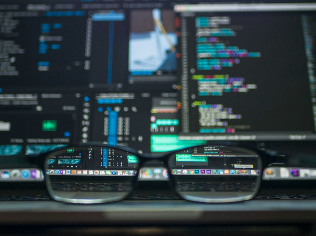 coding project on screen